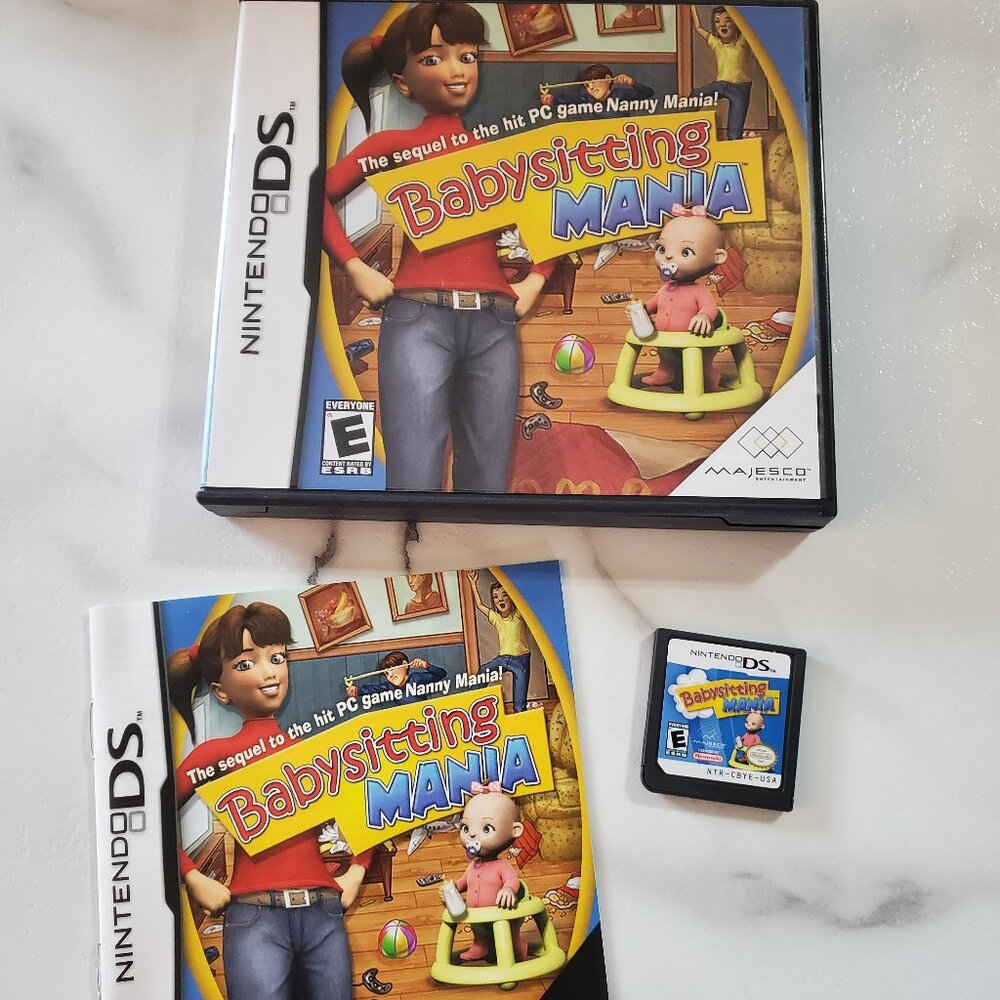Babysitting Mania Nintendo DS Video Game  *TESTED*